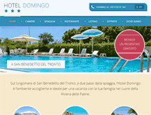 Tablet Screenshot of hoteldomingo.com